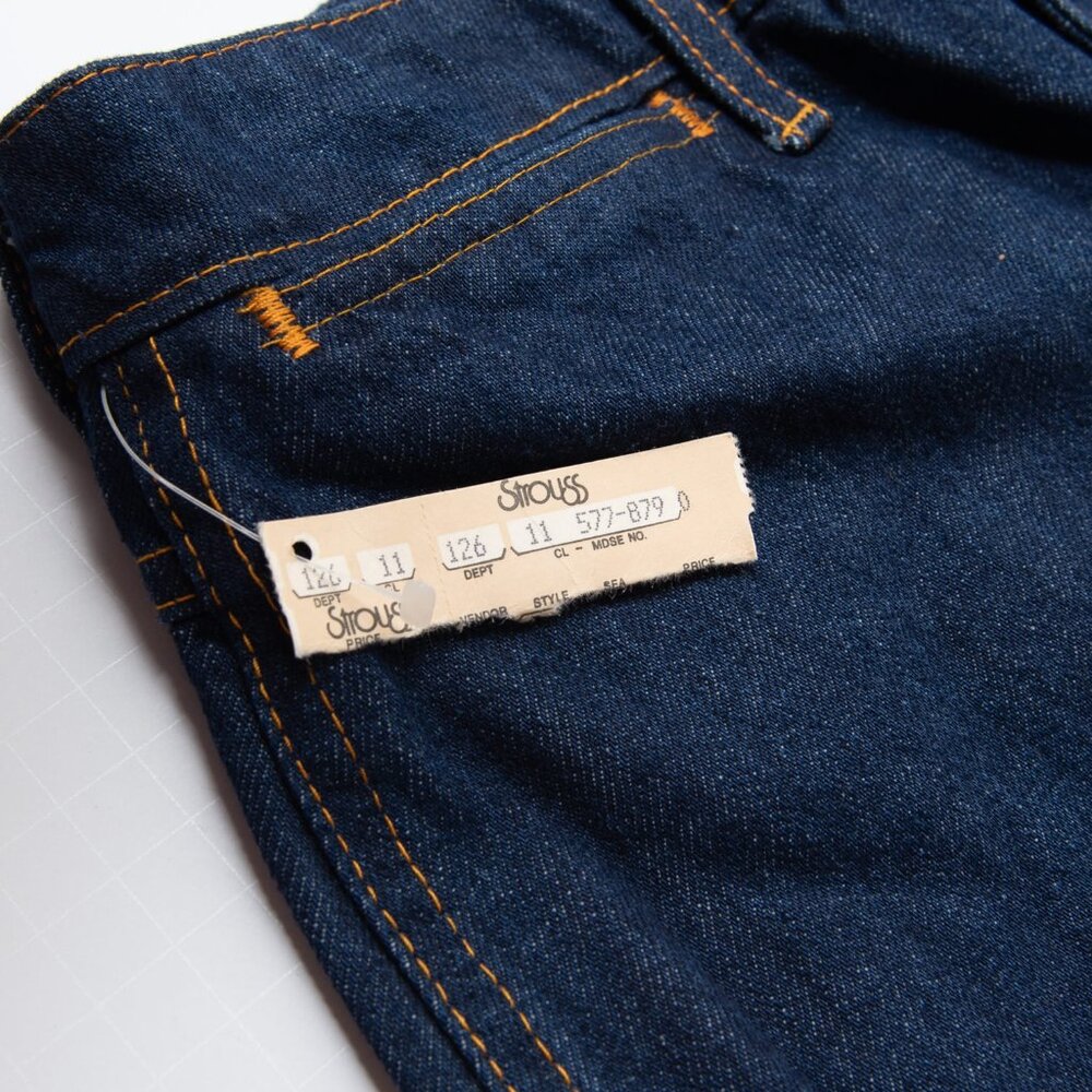 Vintage Ms. Chic By H.I.S. Jeans Parisienne Deadstock 80s Denim Blue 10 Long New - Picture 7 of 10